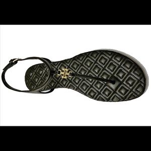 Tory Burch Marion Quilted Leather T-Strap Sandals